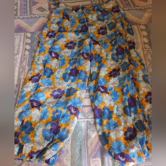 Free People Misty Floral Print Balloon Pants Size XS - Picture 2 of 9